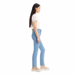 Levis Womens/Ladies 724 Rio Fate Leather Patch Straight Leg High Rise Jeans - 28R, Denim