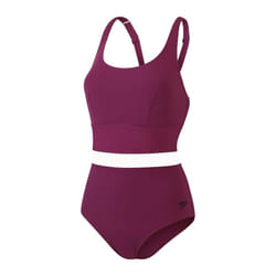 Speedo Womens/Ladies LuniaGlow Shaped One Piece Swimsuit - 10 UK, Purple