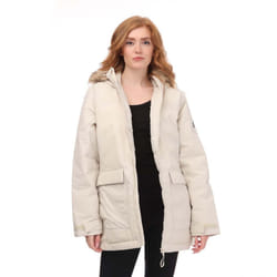 Adidas Womens/Ladies Utilitas Hooded Parka - XS, Beige
