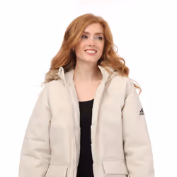 Adidas Womens/Ladies Utilitas Hooded Parka - XS, Beige