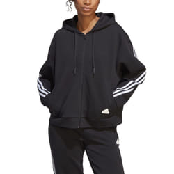 Adidas Womens/Ladies Future Icons Striped Full Zip Hoodie