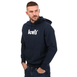 Levis Mens Graphic Relaxed Fit Hoodie - M, Dark Blue
