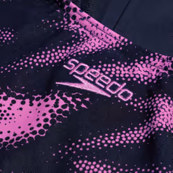 Speedo Womens/Ladies Hyper Boom Placement Muscleback One Piece Swimsuit - 8 UK, Navy/Pink