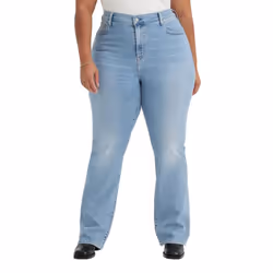 Levis Womens/Ladies 725 High Rise Plus Bootcut Jeans - 18S, Light Blue
