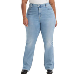 Levis Womens/Ladies 725 High Rise Plus Bootcut Jeans - 14R, Light Blue
