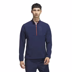 Adidas Mens Ultimate365 Tour Pull Over WIND RDY Half Zip Sweatshirt - M, Navy
