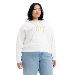 Levis Womens/Ladies Authentic Graphic Plus Hoodie - 14 UK - 16 UK, White