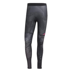 Adidas Mens Adizero Heat.Rdy Technology Long Leggings - L, Black/Grey
