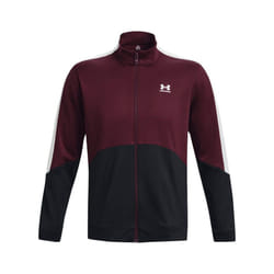 Under Armour Mens Tricot Fashion Track Jacket - S, Black