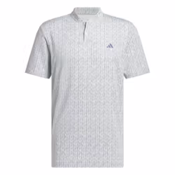 Adidas Mens Ultimate 365 Printed Golf Polo Shirt - S, White