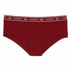 Lacoste Womens/Ladies Shorty Briefs - L, Burgundy