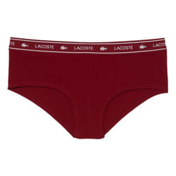 Lacoste Womens/Ladies Shorty Briefs - L, Burgundy