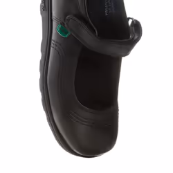Kickers Girls Fragma Pop Leather School Shoes - 2.5 UK, Black