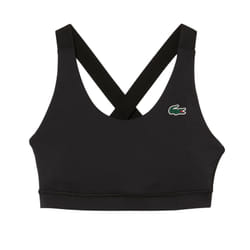 Lacoste Womens/Ladies Logo Sports Bra - XS, Black