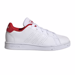 Adidas Childrens/Kids Advantage Trainers - 1 UK, White/Red