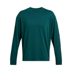 Under Armour Mens Wordmark Heavyweight Long-Sleeved T-Shirt - S, Blue
