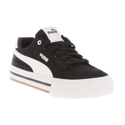 Puma Childrens/Kids Classic Vulc Court Trainers - 3 UK, Black/White