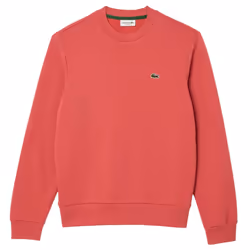 Lacoste Unisex Adult Fleece Crew Neck Sweatshirt - M, Red
