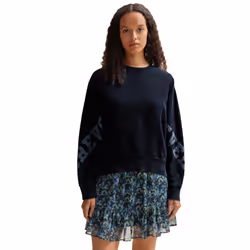 Boss Womens/Ladies C_Eprep Embroidered Logo Sweatshirt - 8 UK, Dark Blue