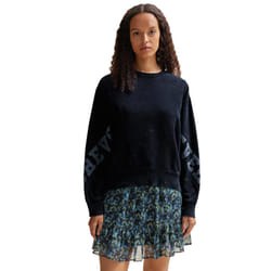 Boss Womens/Ladies C_Eprep Embroidered Logo Sweatshirt - 10 UK, Dark Blue