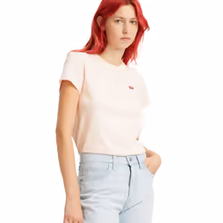 Levis Womens/Ladies The Perfect Regular T-Shirt - 8 UK, Blush