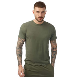 Ted Baker Mens Crew Neck T-Shirt - S, Khaki Green