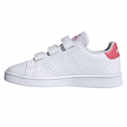 Adidas Childrens/Kids Advantage Trainers - 2 UK, White/Pink