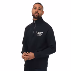 Gant Mens Arch Half Zip Sweatshirt - S, Blue