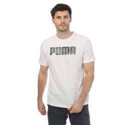 Puma Mens Sportstyle Logo T-Shirt - S, White