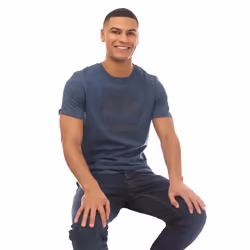 Timberland Mens Kennebec River Tree Logo T-Shirt - S, Denim