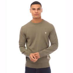 Timberland Mens Williams River Kennebec Cotton Sweatshirt - S, Khaki Green