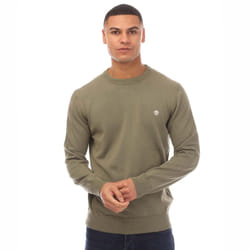 Timberland Mens Williams River Kennebec Cotton Sweatshirt - S, Khaki Green