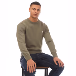 Timberland Mens Williams River Kennebec Cotton Sweatshirt - S, Khaki Green