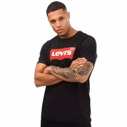 Levis Mens Graphic Set-in T-Shirt - S, Black