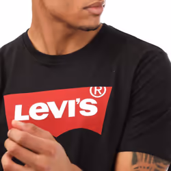 Levis Mens Graphic Set-in T-Shirt - S, Black