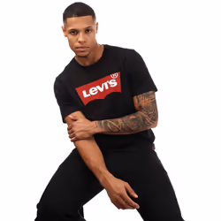 Levis Mens Graphic Set-in T-Shirt - S, Black