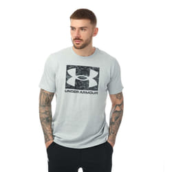 Under Armour Mens Boxed Logo Camo T-Shirt - S, Grey