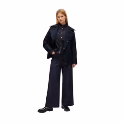 Boss Womens/Ladies Stretch-Cotton Denim Shirt - 8 UK, Blue