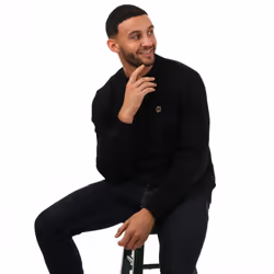 Ted Baker Mens Hatton Crew Neck Sweatshirt - S, Black