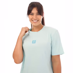 Timberland Womens/Ladies Stack Logo T-Shirt - 8 UK - 10 UK, Light Blue