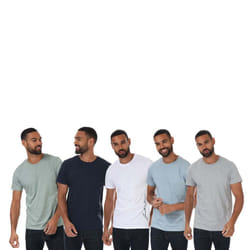 Jack And Jones Mens Crew Neck T-Shirt (Pack of 5)