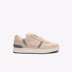 Lacoste Mens T-Clip Leather Trainers - 8 UK, Off White