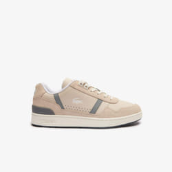 Lacoste Mens T-Clip Leather Trainers - 8 UK, Off White