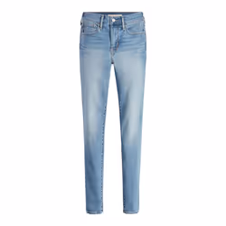 Levis Womens/Ladies Rise Super Skinny Jeans - 27R, Light Blue
