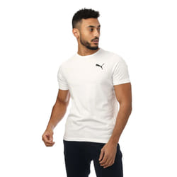 Puma Mens Small Logo T-Shirt - XL, White