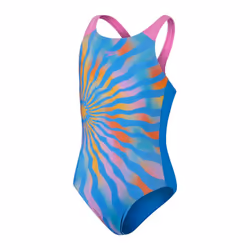 Speedo Girls Printed One Piece Swimsuit