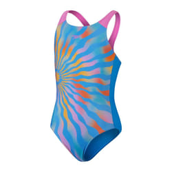 Speedo Girls Printed One Piece Swimsuit