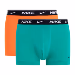 Nike Mens Boxer Shorts (Pack of 2) - L, Green/Orange