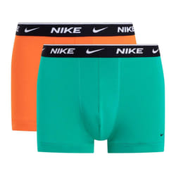 Nike Mens Boxer Shorts (Pack of 2) - XL, Green/Orange