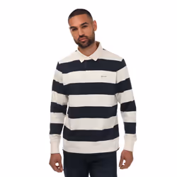 Gant Mens Heavy Rugger Block Stripe Polo Shirt - XL, Blue